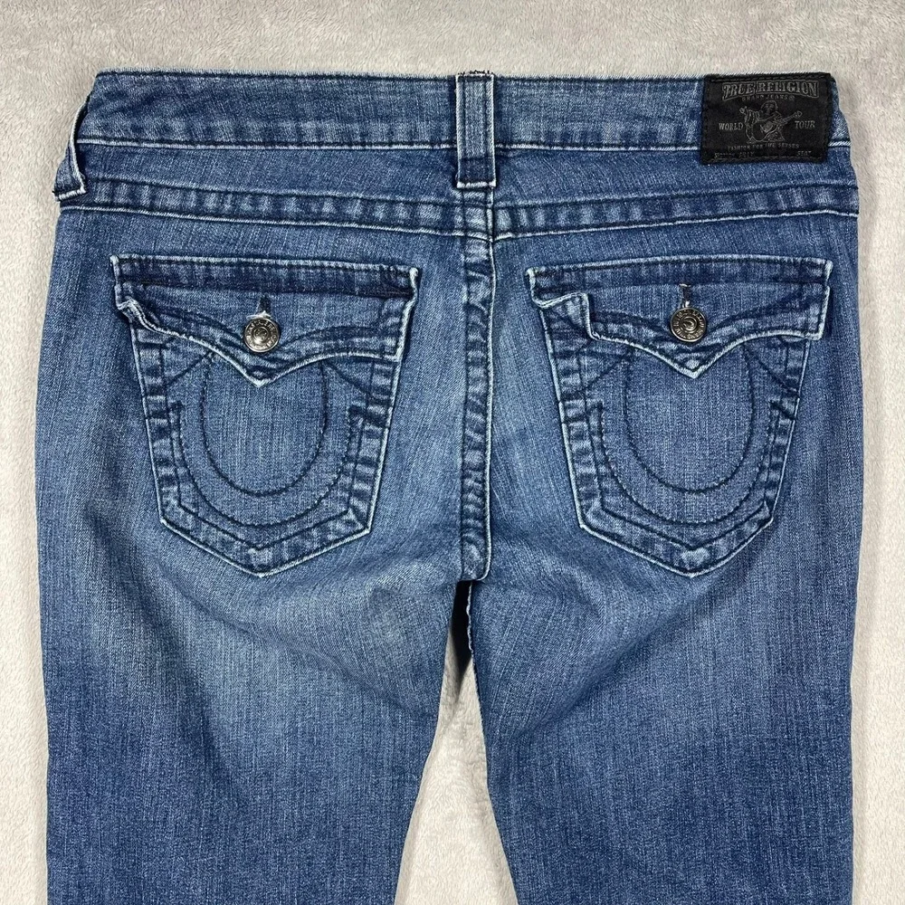 True Religion Jeans Mens 30 Blue Bootcut‎ Low Rise Made in USA Stretch